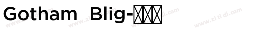 Gotham  Blig字体转换